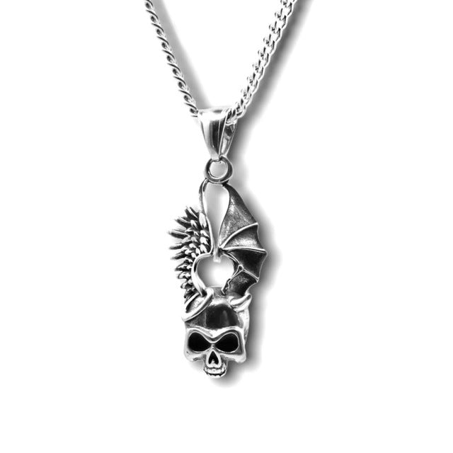 Punk Skull Sword Necklace