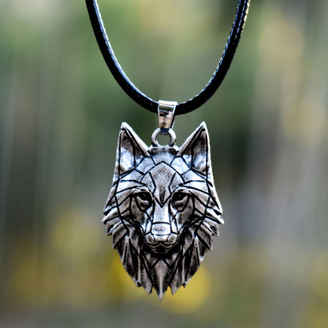Wolf Head Necklace Pendant